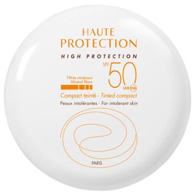 Avène Solaires Gamme Blanche 100% Minérale Compact Teinté Sable Crème SPF50 10gr