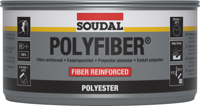 Soudal Polyfiber | Polyesterplamuur | 1 kg | Grijs | 30104 - 103433