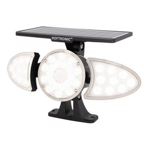 HOFTRONIC™ Solar LED Wandlamp Fulco - 6000K Daglicht wit licht - incl. PIR bewegingssensor - Kantelbare lampen - Solar tuinverlichting