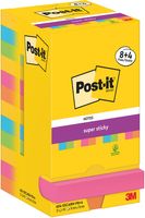 Post-It 7100259227 zelfklevend notitiepapier Vierkant Blauw, Groen, Oranje, Roze, Geel 90 vel Zelfplakkend - thumbnail