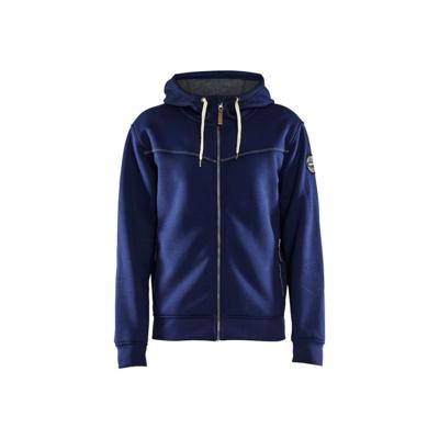 Blåkläder 4933 Hoodie met rits gevoerd marineblauw - maat L