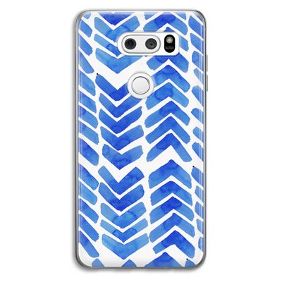 Blauwe pijlen: LG V30 Transparant Hoesje