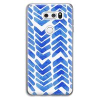 Blauwe pijlen: LG V30 Transparant Hoesje