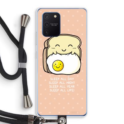 Sleep All Day: Samsung Galaxy Note 10 Lite Transparant Hoesje met koord