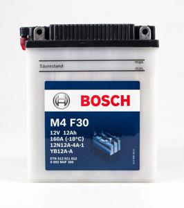 Bosch Starterbatter 12Ah, 160A M4F30