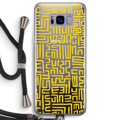 Majorelle Blue Print: Samsung Galaxy S8 Plus Transparant Hoesje met koord