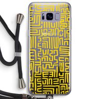 Majorelle Blue Print: Samsung Galaxy S8 Plus Transparant Hoesje met koord