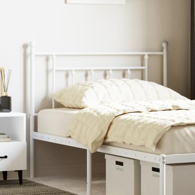 Hoofdbord 107 cm metaal wit
