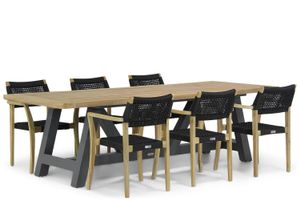 Lifestyle Dallas/Trente 260 cm dining tuinset 7-delig