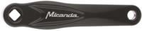 Crankarm rechts Miranda Alfa 1 170mm - zwart gecoat Crankarm rechts Miranda Alfa 1 170mm - zwart gecoat