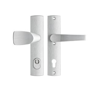 Veiligheidsbeslag Premium Wing-knop+kruk Arrow PC92 anti-kerntrek/omkeerbaar/242x52x13/alu. gesl. F1/SKG3