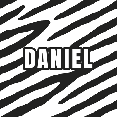 Gepersonaliseerd zebrapatroon Vinyl tapijt met naam