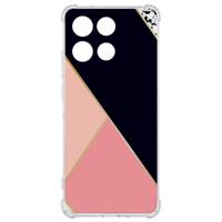 TPU Telefoonhoesje Motorola Moto G56 - Black Pink Shapes backcover