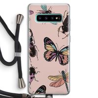 Tiny Bugs: Samsung Galaxy S10 Plus Transparant Hoesje met koord