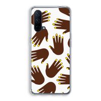 Hands dark: OnePlus Nord CE 5G Transparant Hoesje