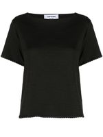 Thom Browne t-shirt à bords tressés - Noir - thumbnail