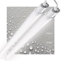 2 PACK - LED&apos;s Light TL Licht balk 120 cm - Geschikt voor alle binnen en vochtige ruimtes - 18W - IP65