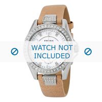 Horlogeband Fossil ES3889 Leder Roze 18mm