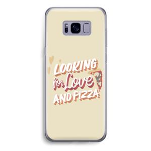 Pizza is the answer: Samsung Galaxy S8 Transparant Hoesje