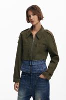 Gecombineerde korte parka - GREEN - XL