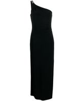 Lauren Ralph Lauren one-shoulder midi dress - Noir - thumbnail