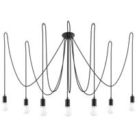 Kroonluchter EDISON 7 zwart