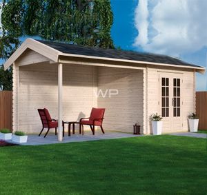 Woodpro Blokhut/Tuinhuis Limmen 700x300 cm- Zadeldak- Hout- Woodpro