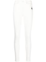 Karl Lagerfeld jean skinny à patch logo - Blanc