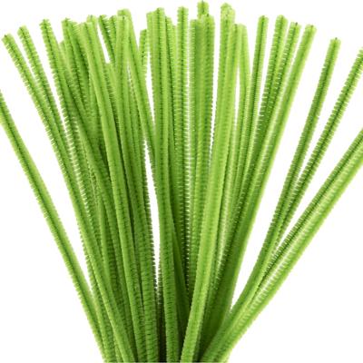 Creativ Company Chenille, l: 30 cm, dikte 6 mm, lime groen, 50 stuk/ 1 doos