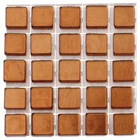 119x stuks mozaieken maken steentjes/tegels kleur brons 5 x 5 x 2 mm