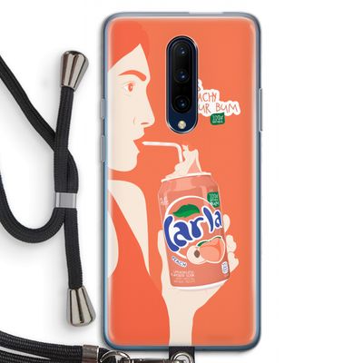 Peach please!: OnePlus 7 Pro Transparant Hoesje met koord