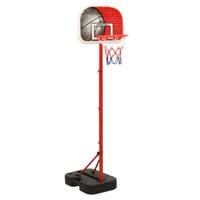 VidaXL Basketbalset draagbaar verstelbaar 138,5-166 cm - thumbnail