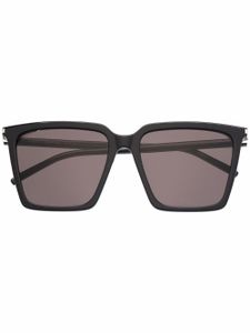 Saint Laurent Eyewear lunettes de soleil à monture carrée oversize - Noir