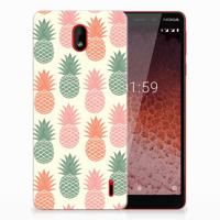 Nokia 1 Plus | Siliconen Case | Ananas