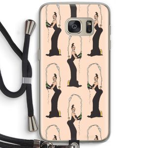 Pop Some Kim: Samsung Galaxy S7 Transparant Hoesje met koord