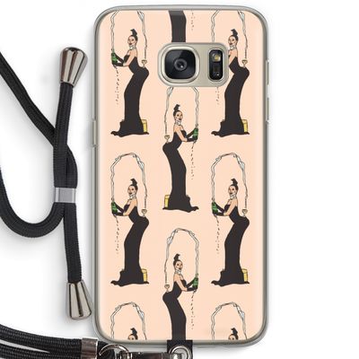 Pop Some Kim: Samsung Galaxy S7 Transparant Hoesje met koord