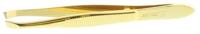 Malteser Pincet 8cm verguld scheef geb 328