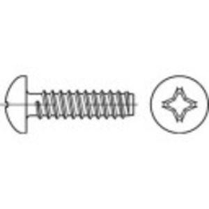 TOOLCRAFT 145071 Lenskop-plaatschroeven 3.5 mm 6.5 mm Kruiskop Phillips DIN 7981 Staal Galvanisch verzinkt 1000 stuk(s)