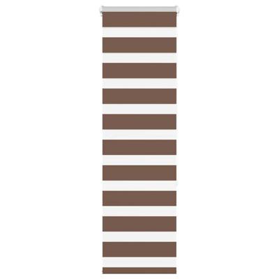 VidaXL Zebra rolgordijn 40x150 cm stofbreedte 35,9 cm polyester bruin