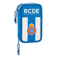 Dubbele etui RCD Espanyol Blauw Wit 12.5 x 19.5 x 4 cm (28 Onderdelen)