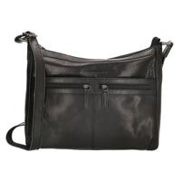 Hide en Stitches Crossbody Schoudertas Zwart