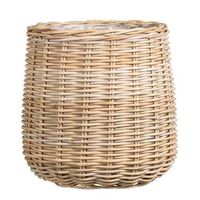 Bloempot Steef - naturel - rotan - 50xø50 cm - Leen Bakker