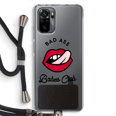 Badass Babes Club: Xiaomi Redmi Note 10 Pro Transparant Hoesje met koord