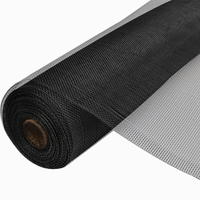 Rol Aluminium Horgaas Zwart 150 cm breed / rol 30 meter