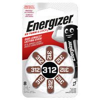 Energizer Zinc-Air Batterij PR41 | 1.4 V DC | 184 mAh | 8 stuks | Zilver | 1 stuks - EN-53542574100 EN-53542574100