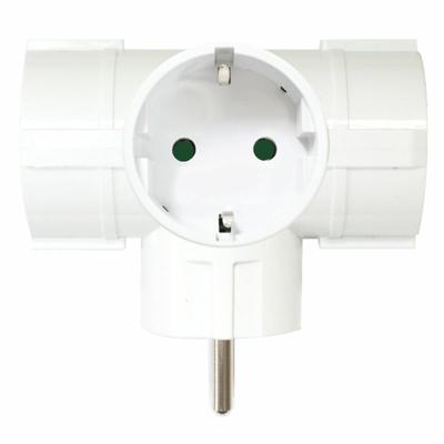 Plug Adapter Silver Electronics 9153 3500W Wit 220 V