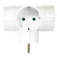 Plug Adapter Silver Electronics 9153 3500W Wit 220 V