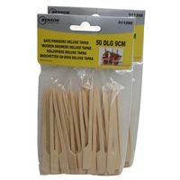 Benson Cocktail/tapas prikkers - 100x stuks - 9 cm - hout