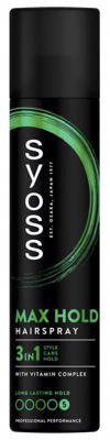 Syoss 3in1 Max Hold Hairspray Hold 5