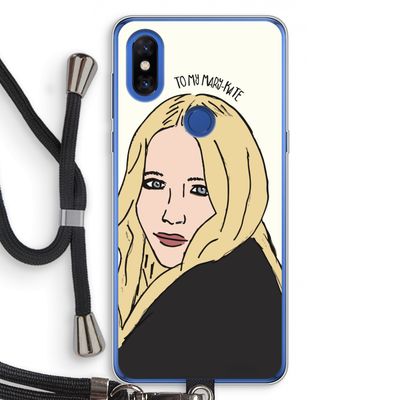 Mary Kate: Xiaomi Mi Mix 3 Transparant Hoesje met koord